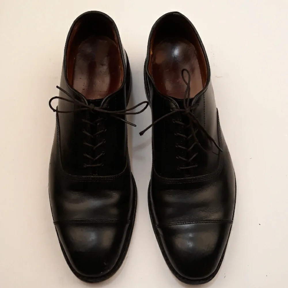 ALLEN EDMONDS Park Avenue Black‎ Leather Sz 11 B Mens Dress Shoes